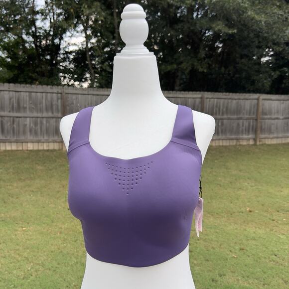 Victoria's Secret Sports Bra Size 34DDD Purple Featherweight Max Sports Bra NWT - Picture 1 of 9